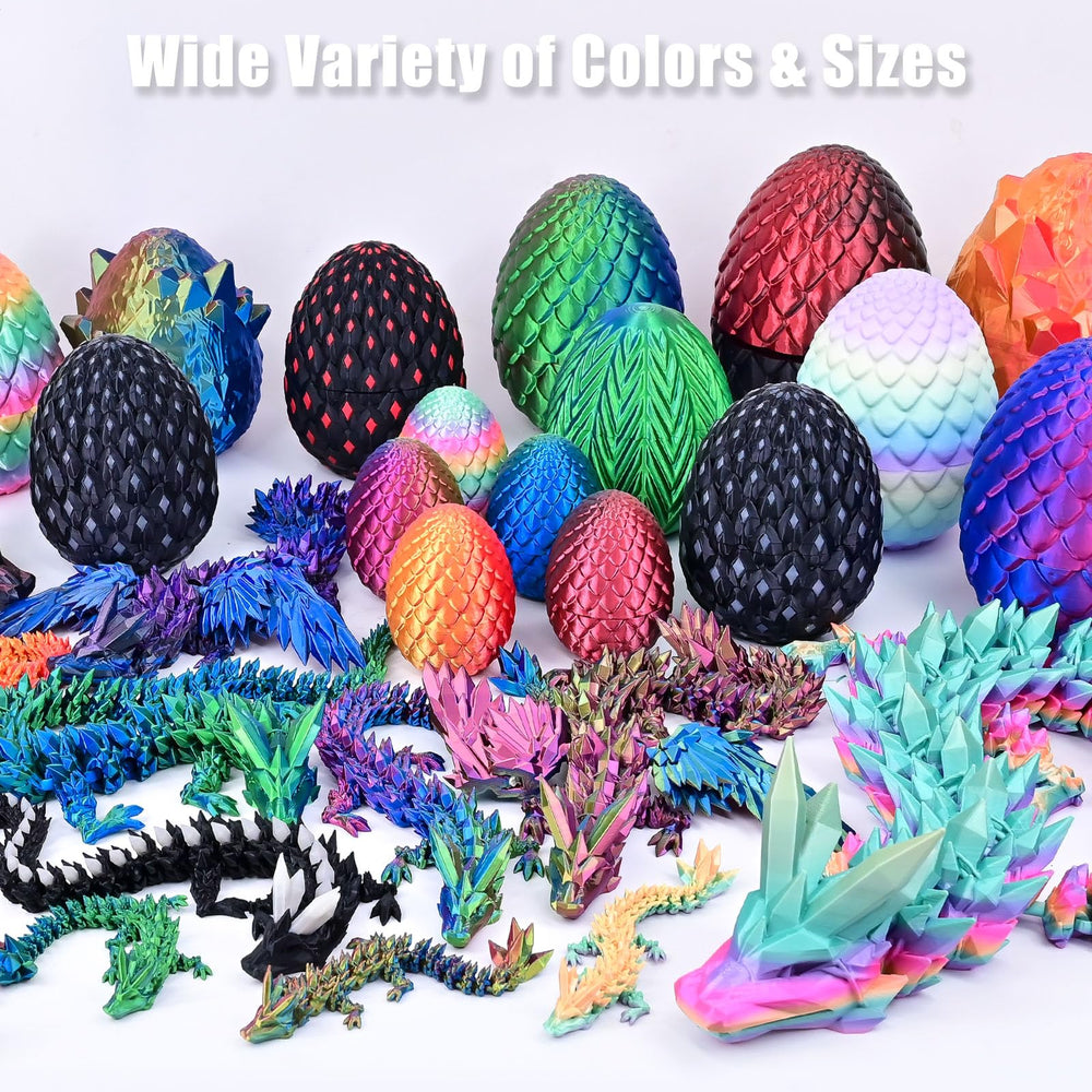 LOCYFENS crystal dragon display with color-shift visuals from different viewpoints
