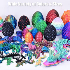 LOCYFENS crystal dragon display with color-shift visuals from different viewpoints