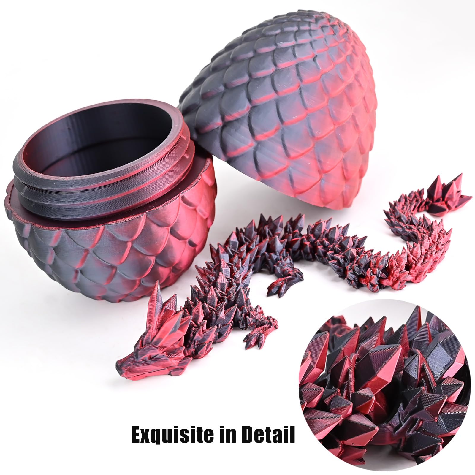 LOCYFENS dragon egg threaded opening for easy access and display swaps