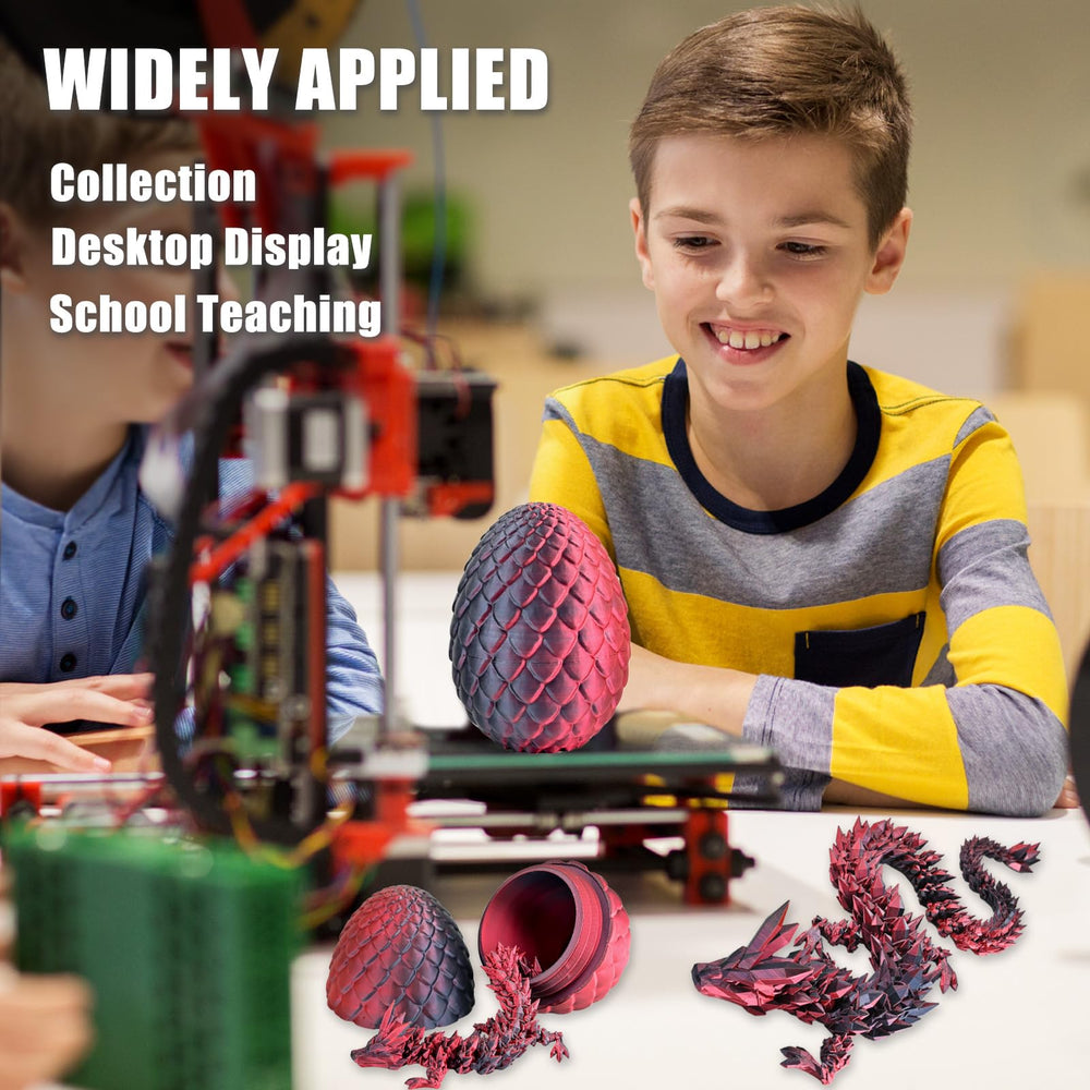 LOCYFENS eco PLA 3D dragon highlights sustainable printing material