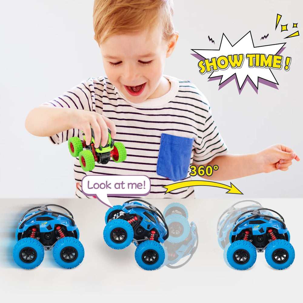 LODBY 360 rotation stunt car performing flips during play.