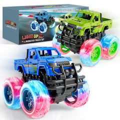 LOD BY Monster Trucks push-go action for toddlers builds coordination and active play.