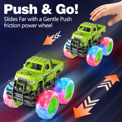 LOD BY Monster Trucks toddler-friendly grip aids small hands during play.
