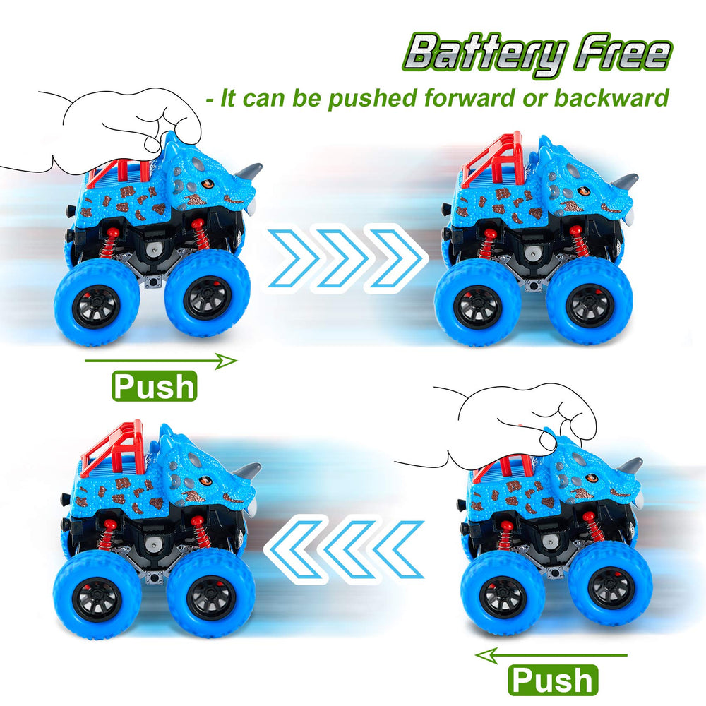 lodby tyrannosaurus rex dinosaur-truck designed for energetic play