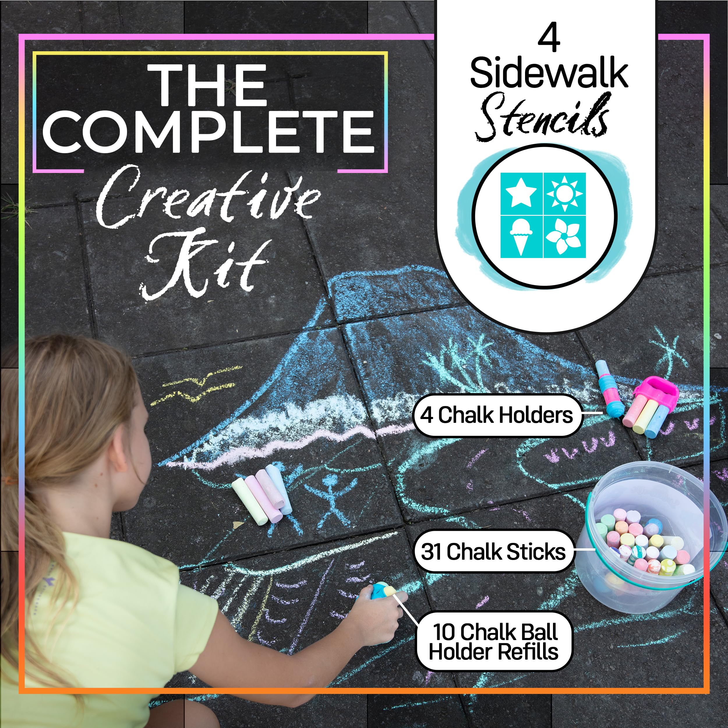 Loddie Doddie kids art supplies set inspires imagination outdoors.