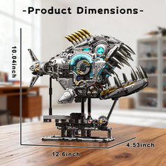 Lodikisbay piranha display dimensions show impressive presence on shelves or desks