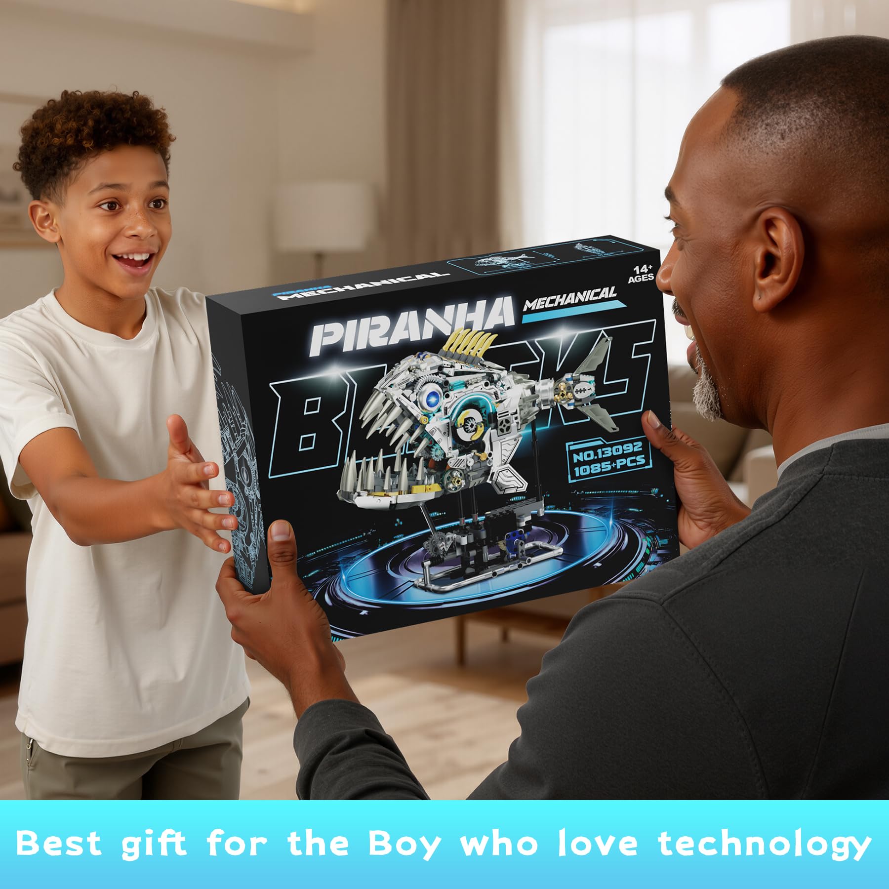 Lodikisbay piranha home-office decor blends tech and art for inspiration
