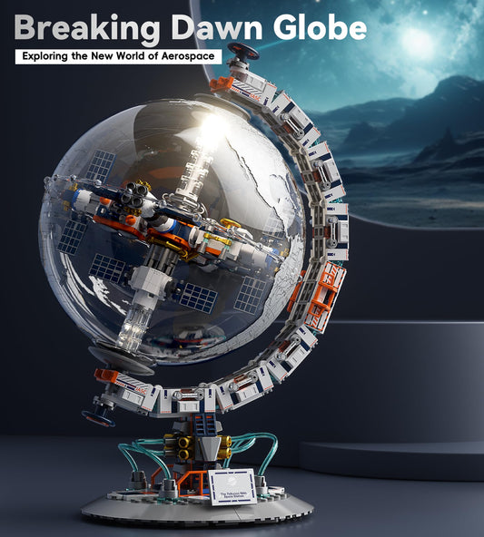 Lodikisbay Space Station Globe on rotating-base offers full 360° display.
