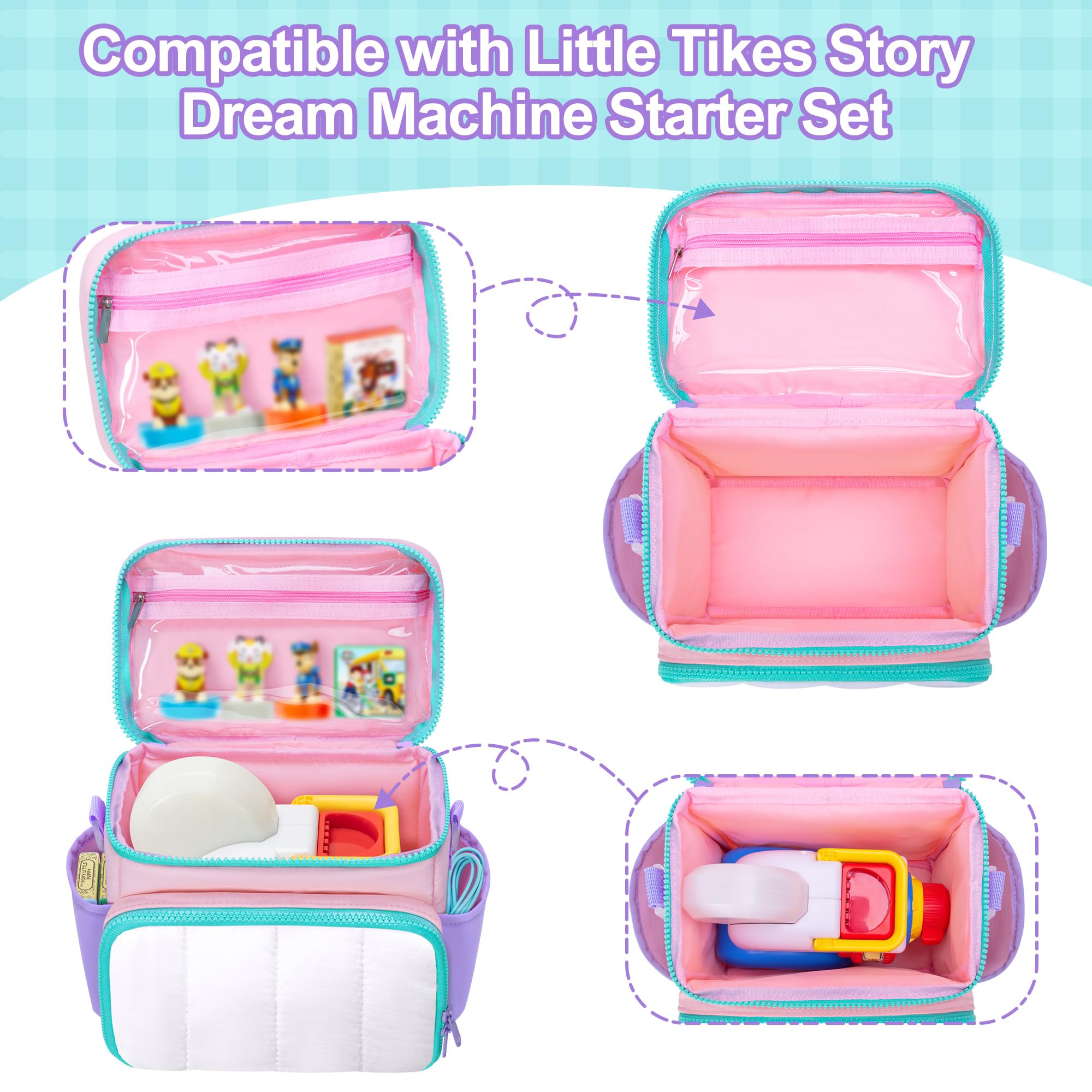 LoDrid carrying case interior pockets organize small accessories