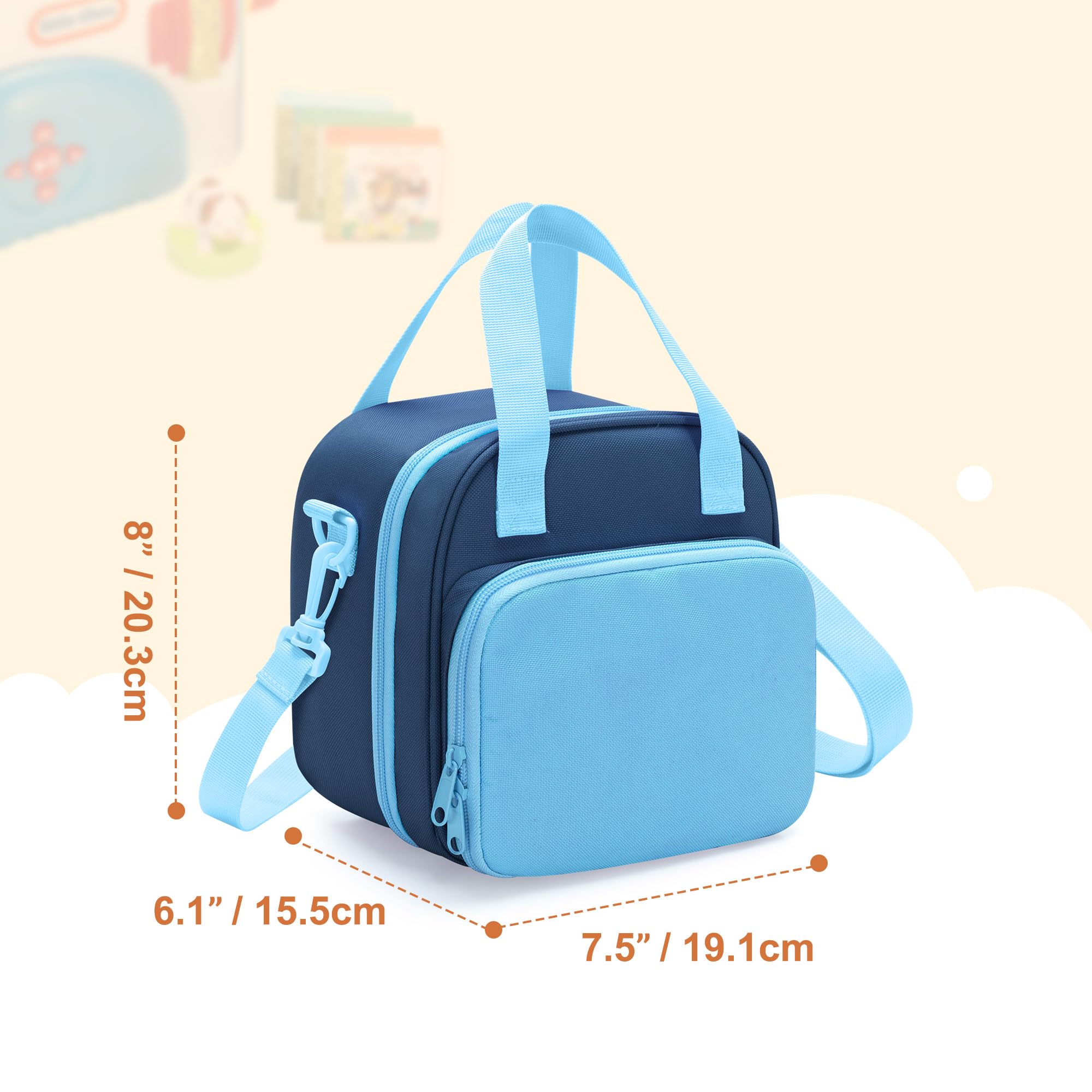 Compact size of 7.5 by 6.1 by 8 inches fits travel and playtime needs