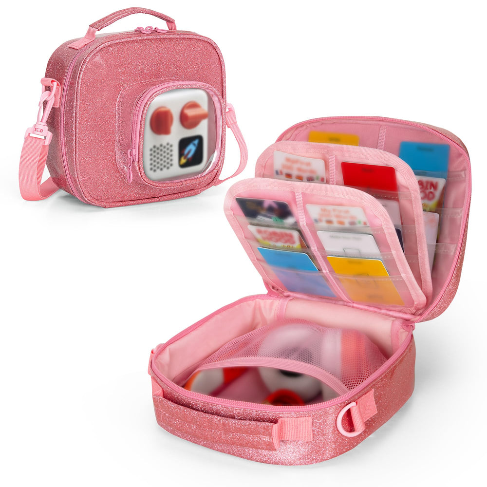LoDrid front-pocket carrying case for Yoto Mini 2024 offers quick-access essentials