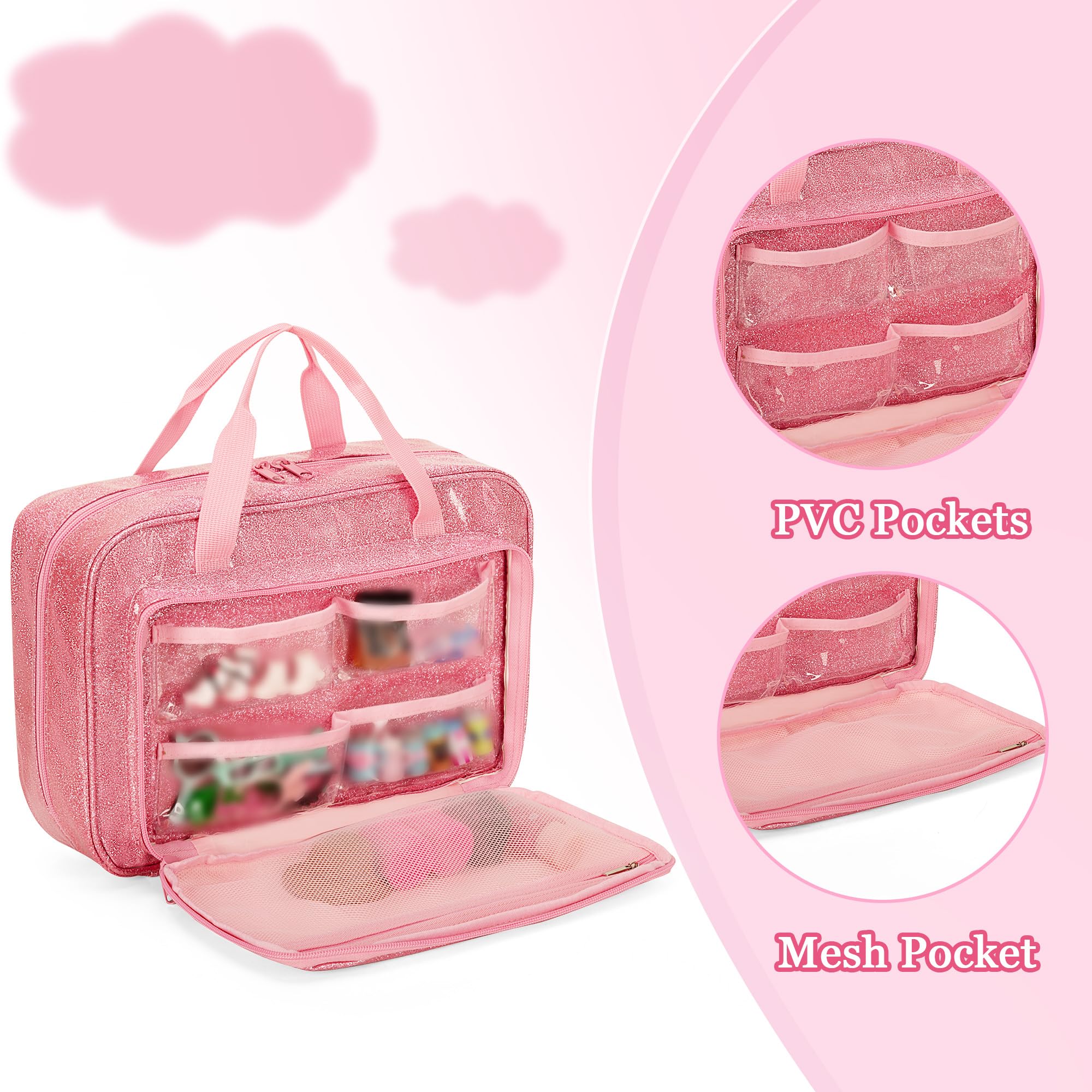 LoDrid front pockets with mesh and PVC pockets for outfits.