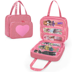 LoDrid doll case with six clear pockets for Monster High display and storage.