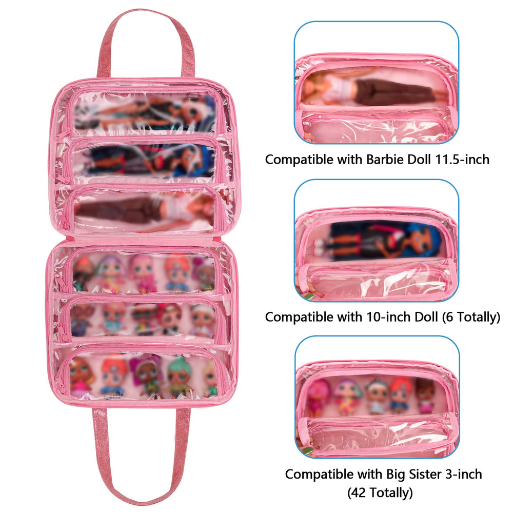 LoDrid tote six zipper pockets inside for tidy accessory separation.