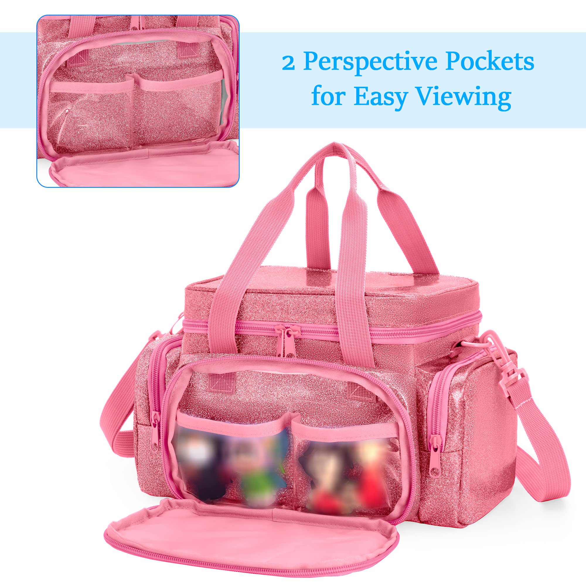 Interior of LoDrid Tonie Box case with remov able divider for organized storage