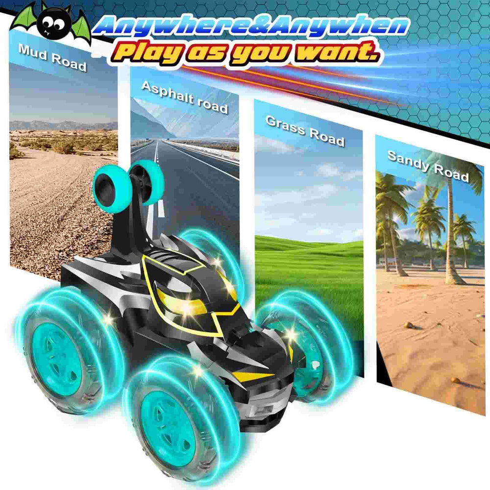 Logth Bat Monster RC Car battery lasts up to 60 minutes in auto mode