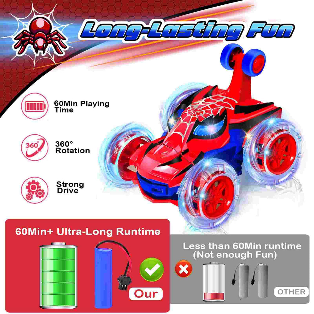 Logth Spider RC Car all-terrain play image with mud and grass handling