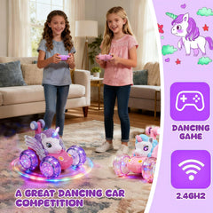 Logth Unicorn RC Car remote control highlights beginner-friendly operation.