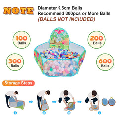 LOJETON ball pit note: balls not included, allowing personalized play
