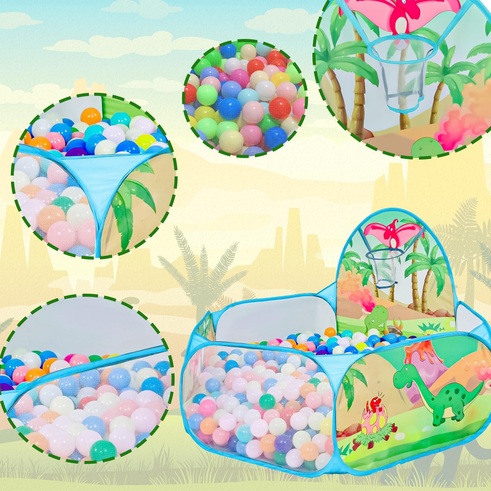 LOJETON ball pit supports multiple children for shared, active fun