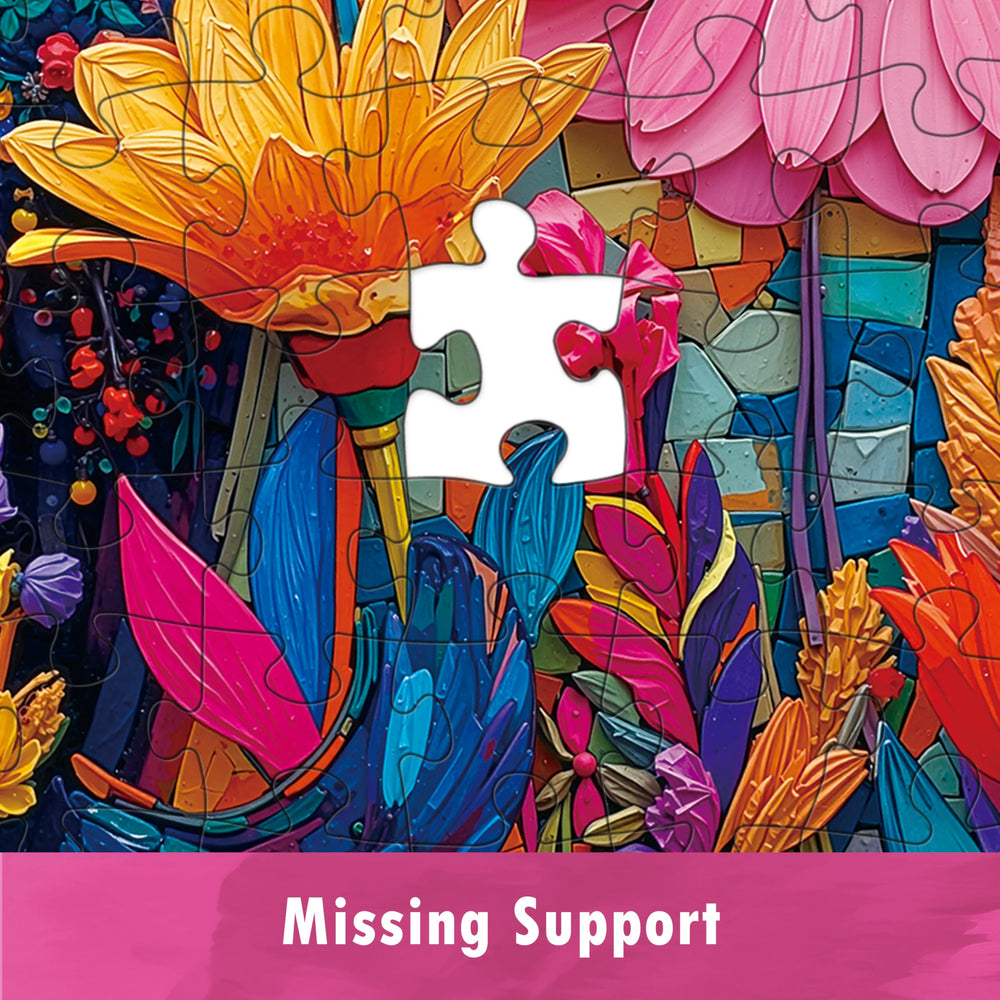 LOJETON Black Cat puzzle features back-letters for organized, efficient assembly.