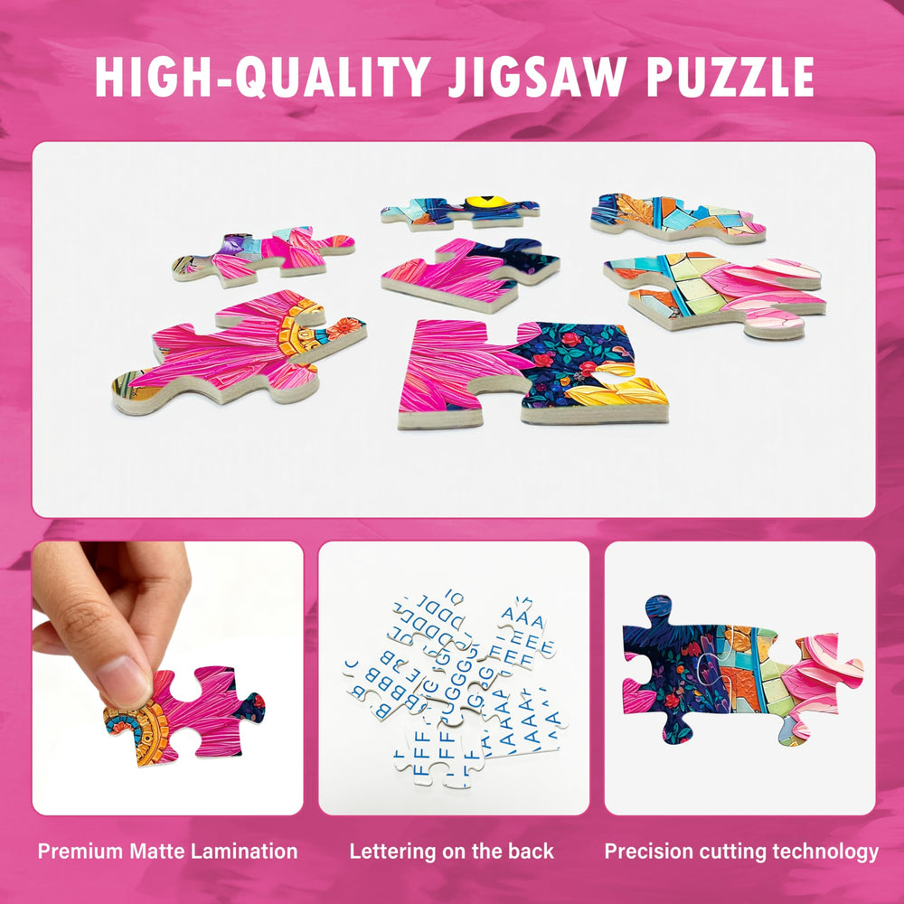LOJETON Durable cardboard construction supports long-lasting puzzle fun.
