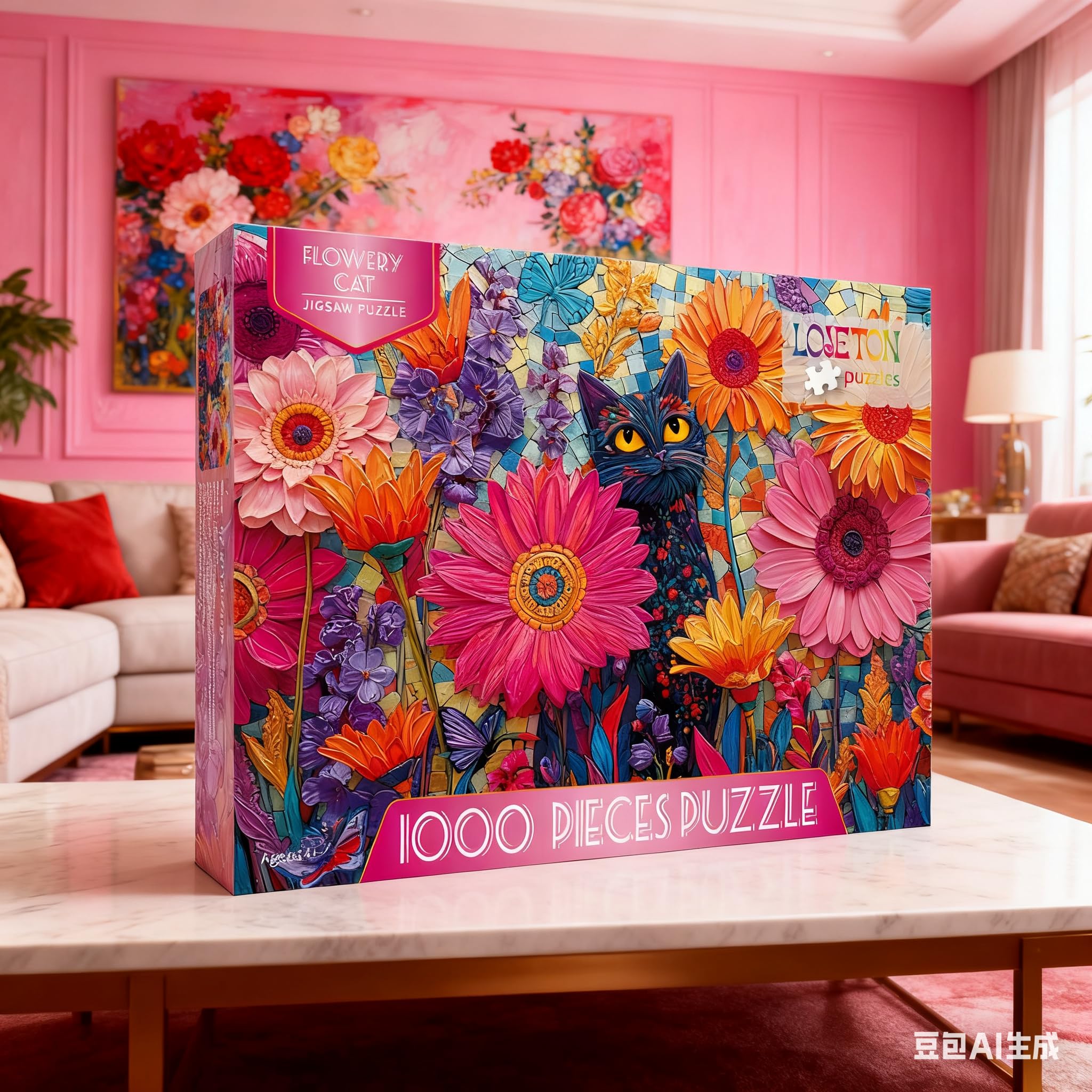 LOJETON Finished size 70 x 50 cm suits family puzzle nights.
