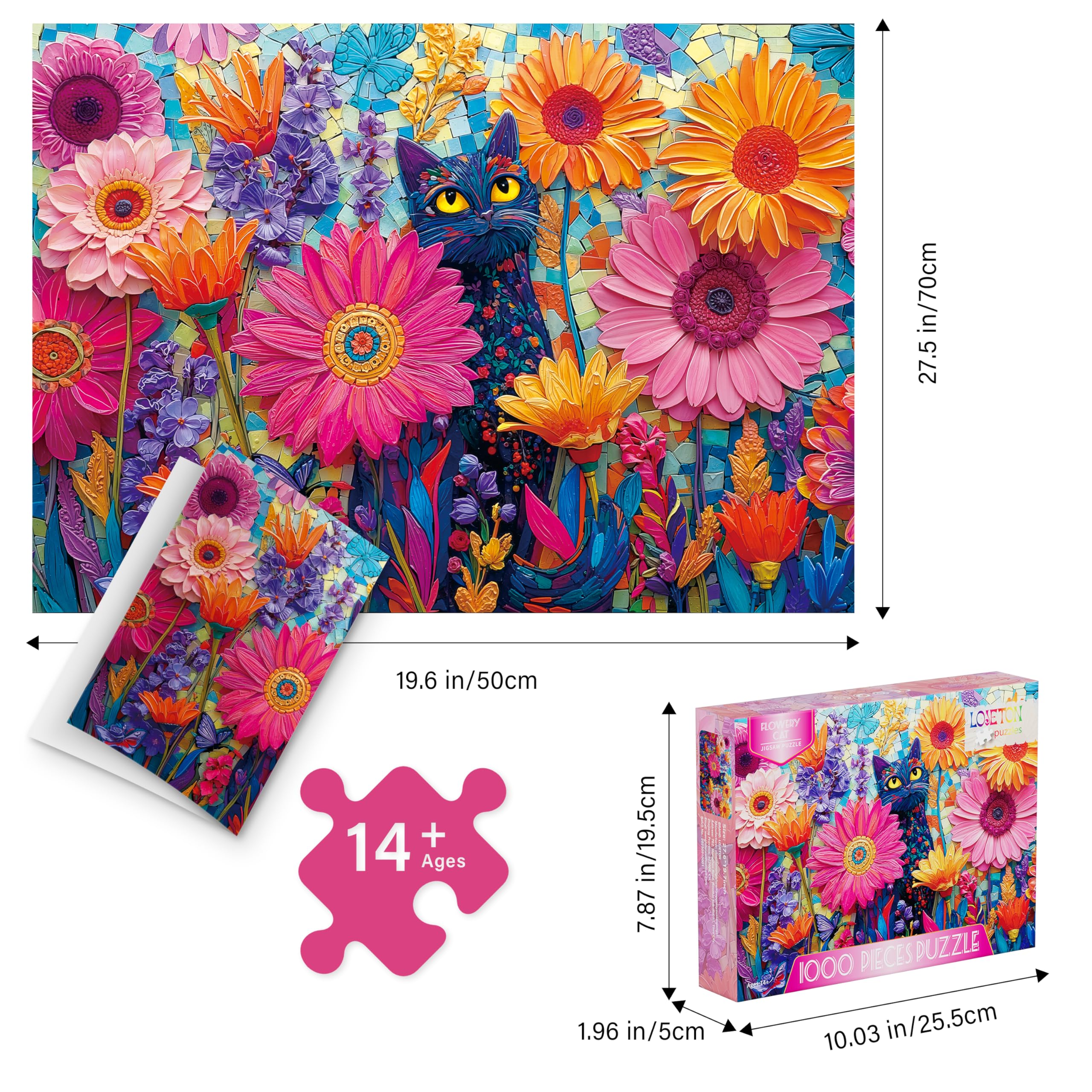 LOJETON Matte finish reduces glare for comfortable puzzle sessions.