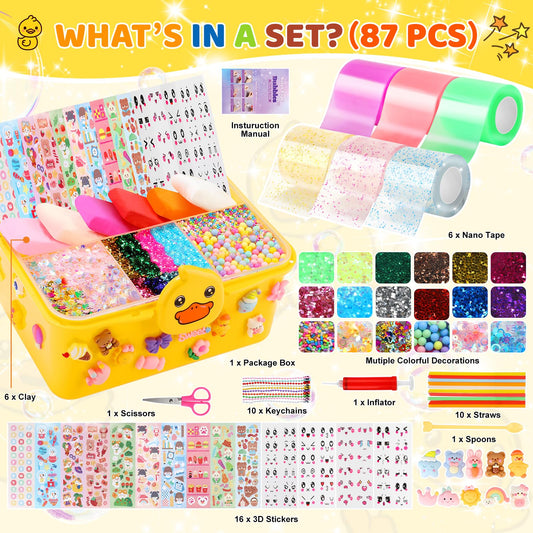 Lokuc duck theme nano tape spools for durable, reusable bubble projects.