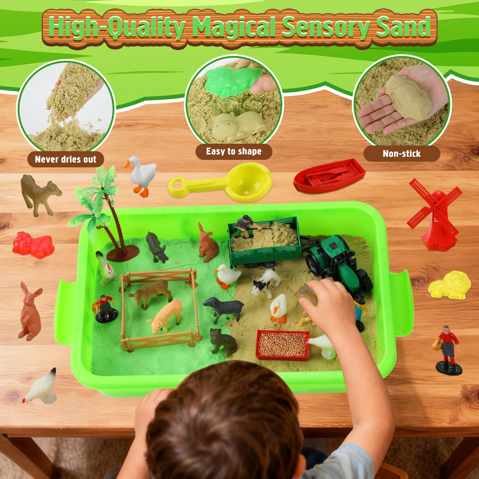 Lokuc farm animals molds for easy, kid-friendly sculptures.