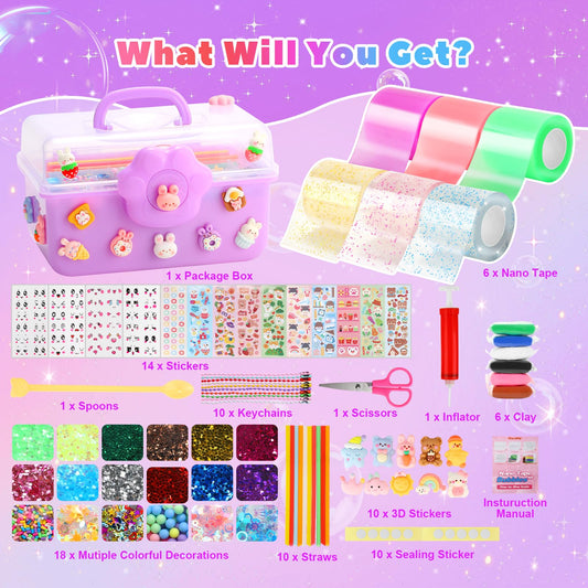 Lokuc Nano Tape Bubble Kit stickers offering vibrant accents for projects.