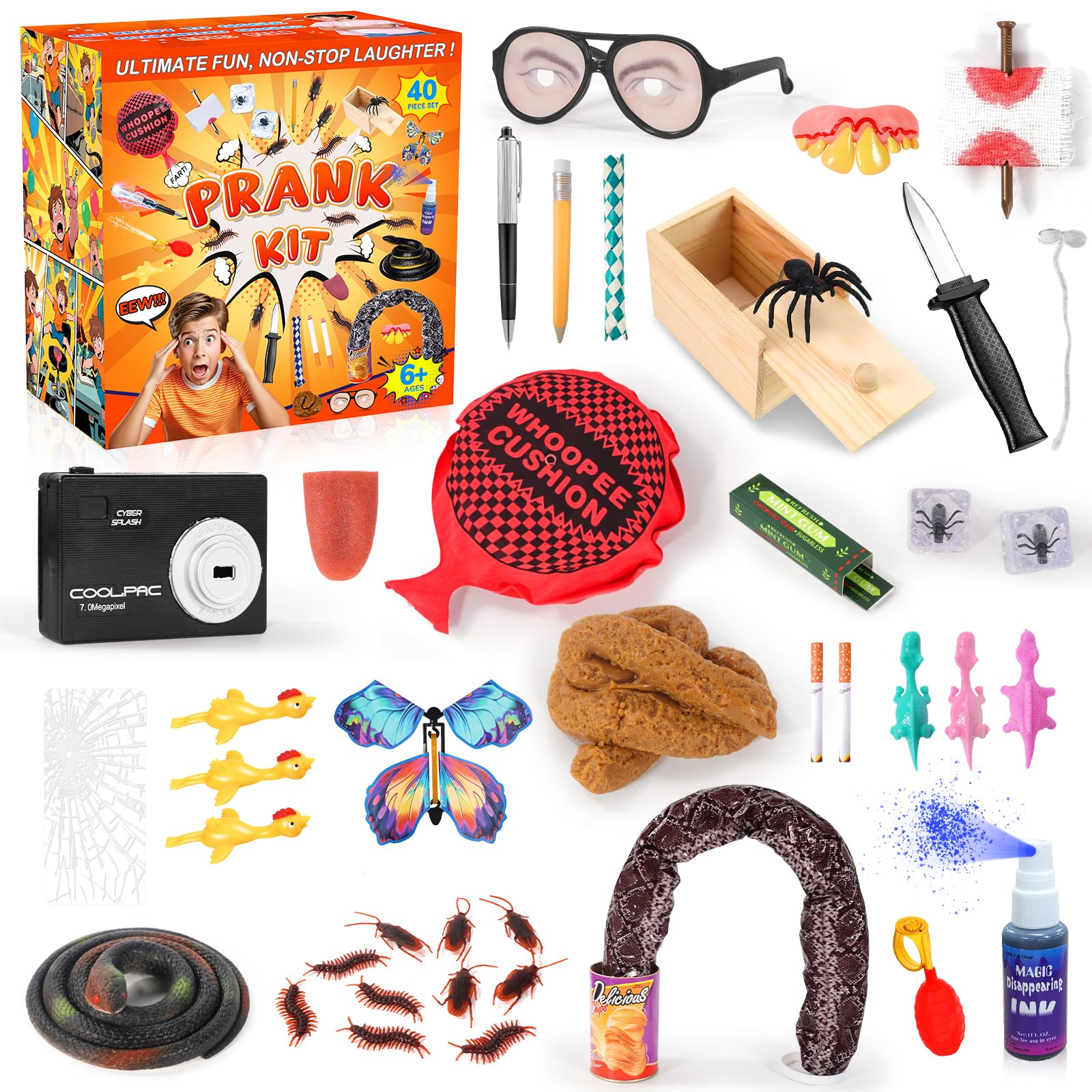 Lokuc Pranks Kit features a fake bug for playful surprises and family fun.