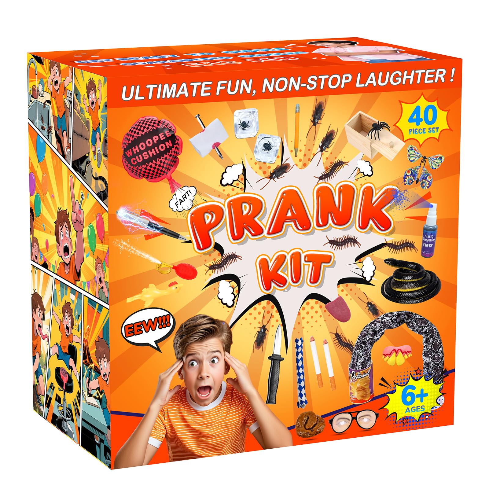 Lokuc Pranks Kit uses safe materials for worry-free play.