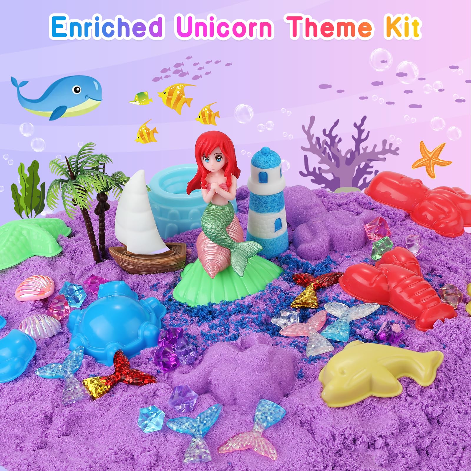 Lokuc unicorn castle-building tools spark imaginative play.