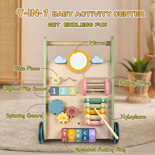 LOL-FUN 9-in-1 activity center for early learning and play
