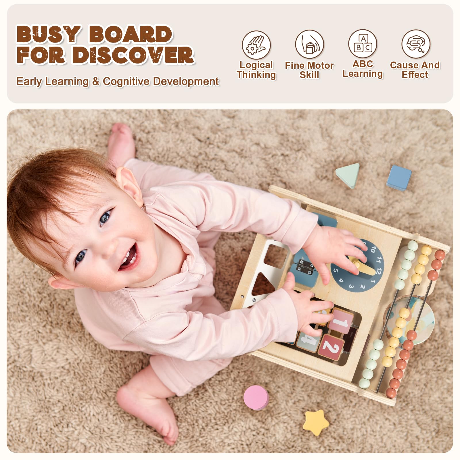 LOL-FUN solid wood frame with rounded edges ensures safe handling.