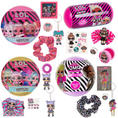 L.O.L. Surprise! 4-pack balls packaging with bright colors and multiple surprises.
