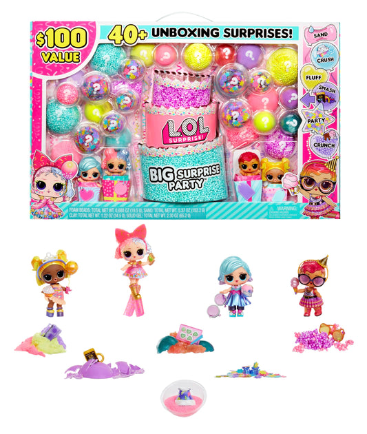 L.O.L. Surprise! Big Party ball opening reveals surprises for imaginative unboxing play