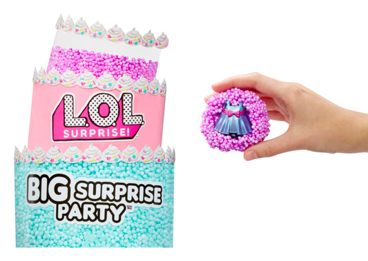 L.O.L. Surprise! Big Party dolls displayed for mix-and-match fashion fun