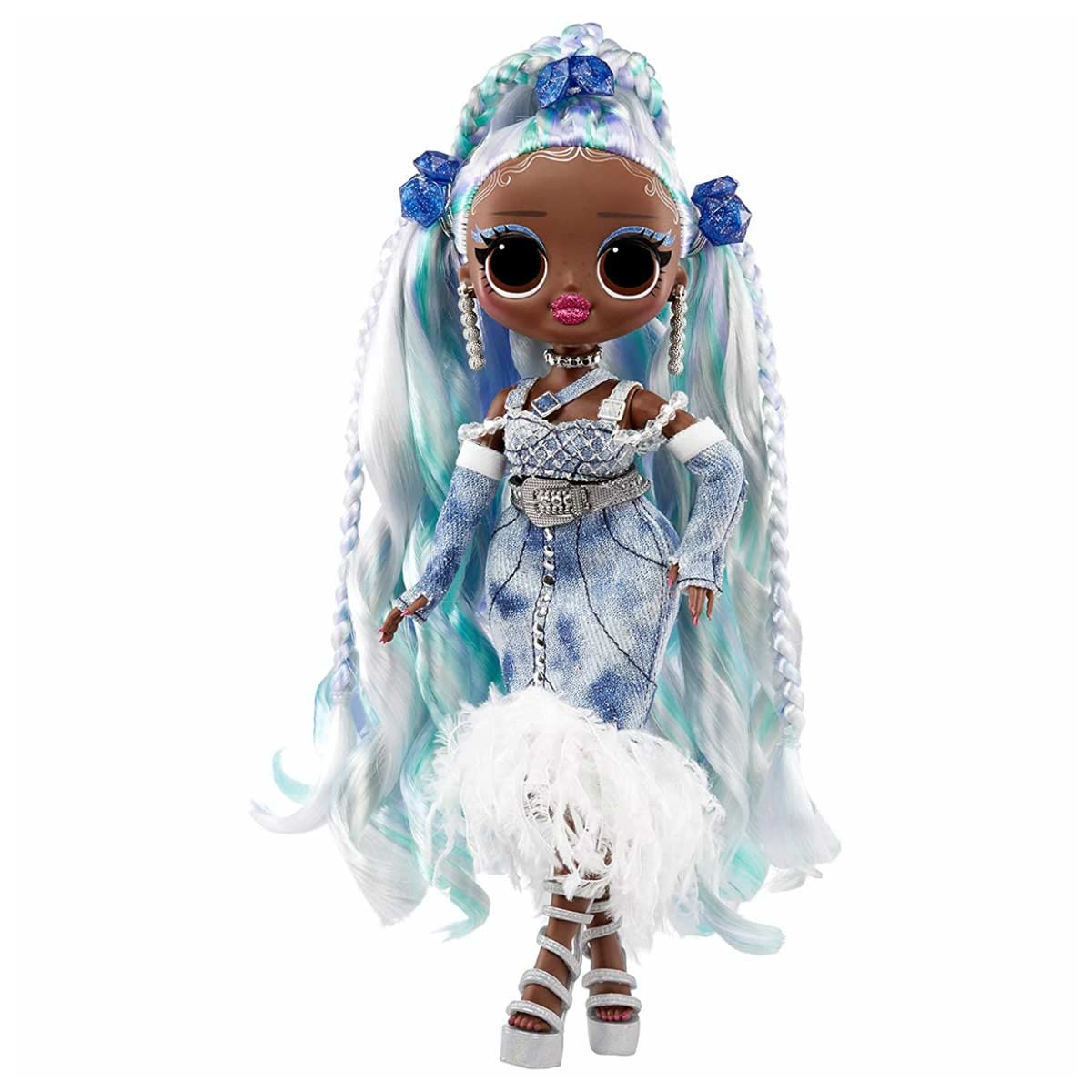 LOL Surprise Lady Braids doll ready for imaginative runway poses