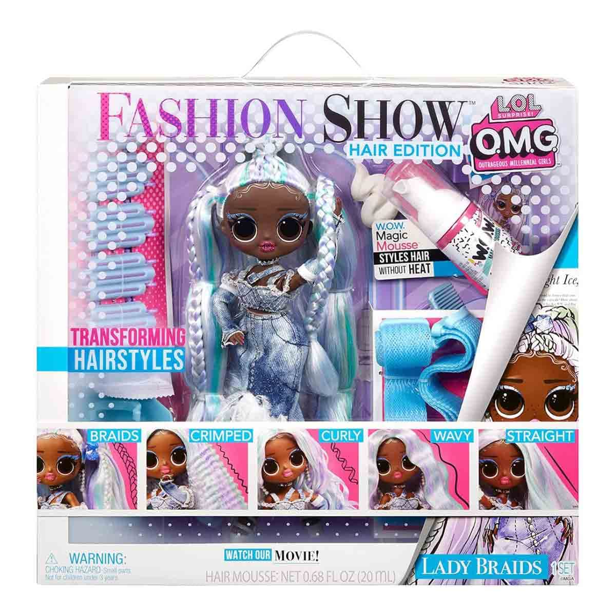 LOL Surprise styling tools for crimping and curling looks