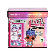 L.O.L. Surprise! Backstage makeover vanity with mirror supports stylish doll styling.