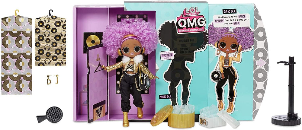 LOL Surprise! OMG 24K DJ Downtown B.B. figure showcases bold fashion and poseability