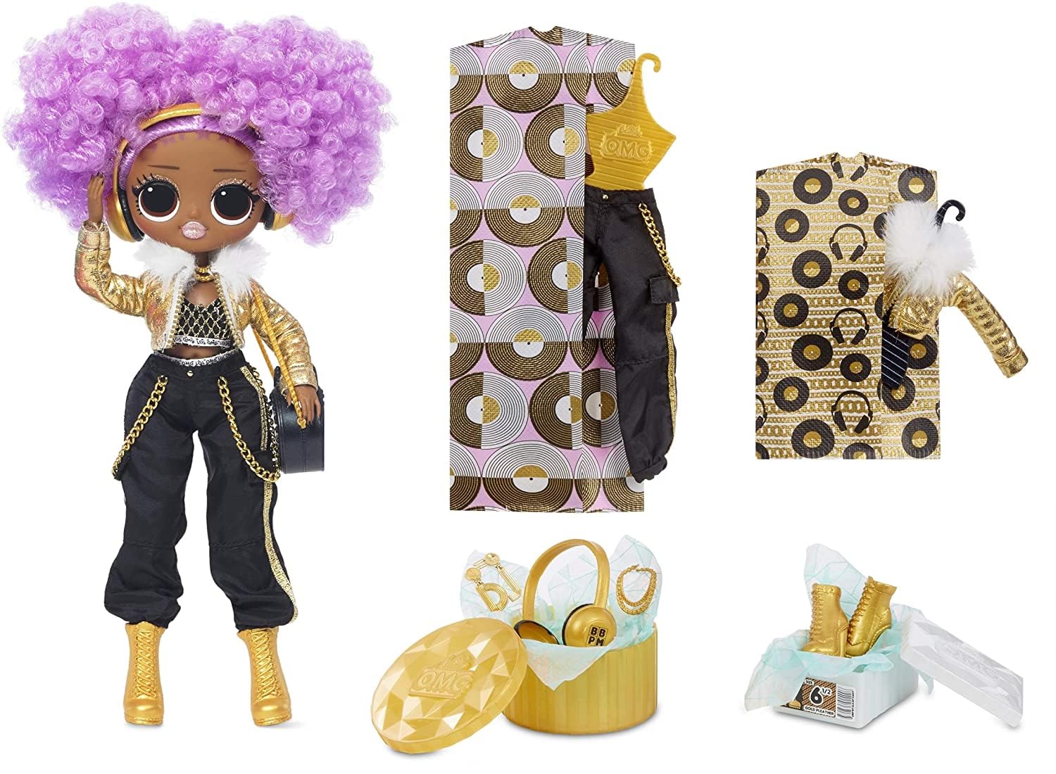 LOL Surprise! OMG 24K DJ fierce fashions enable stylish dress-up and storytelling