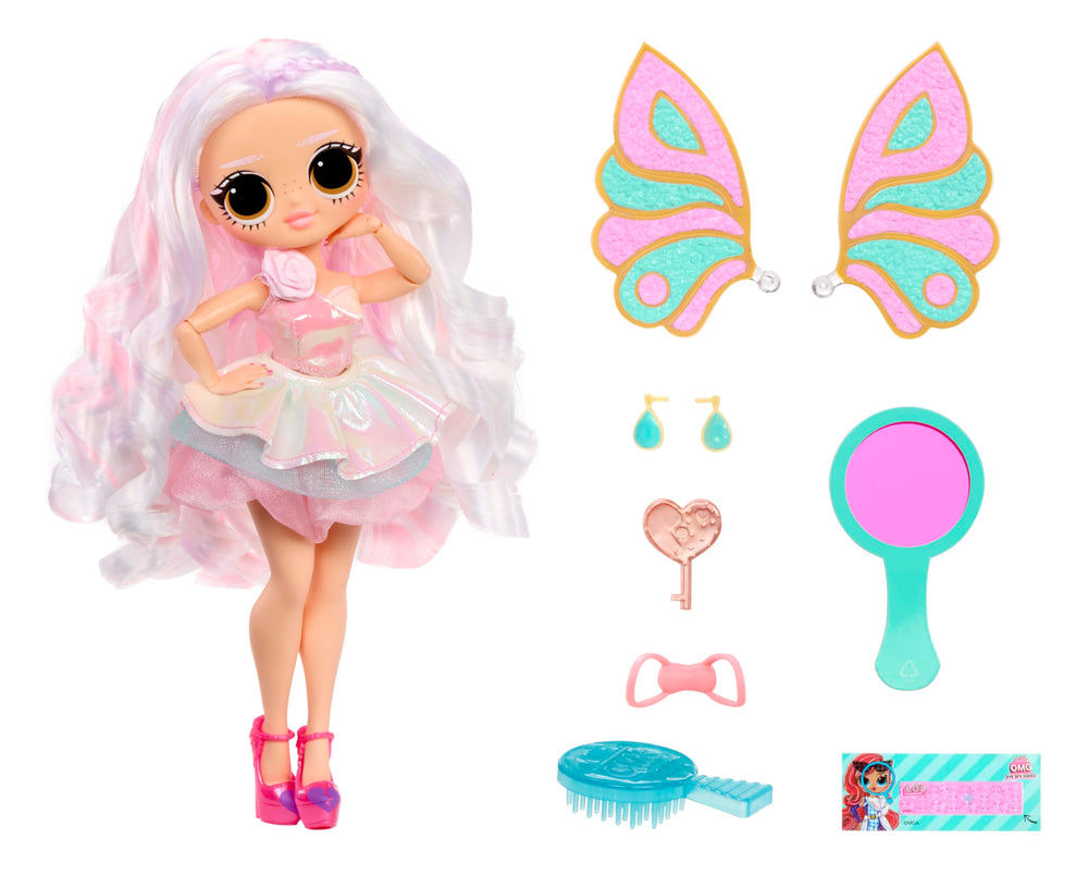 L.O.L. Surprise! OMG Eye Spy Fairy color-change feature shown during playtime.
