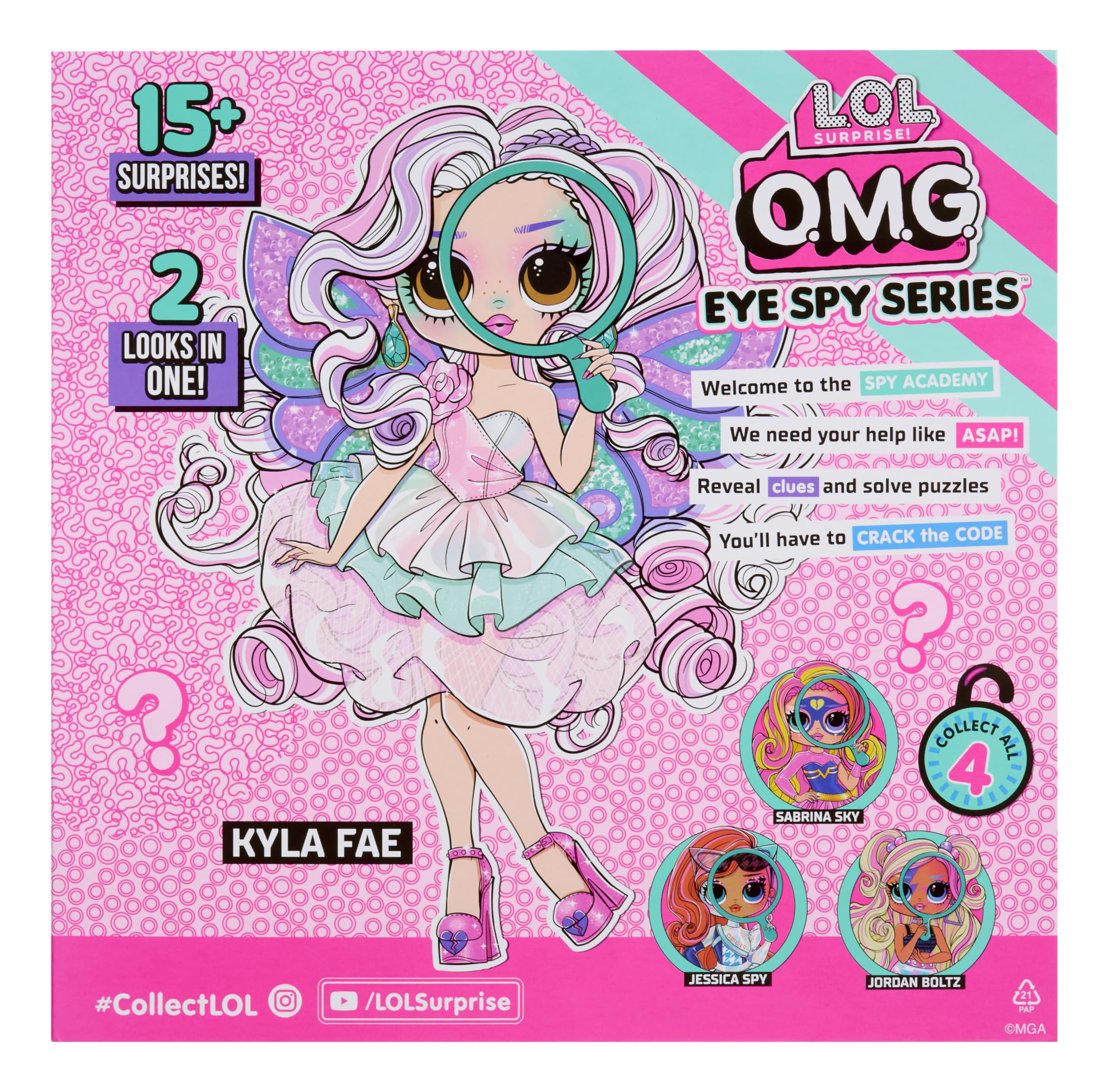L.O.L. Surprise! OMG Eye Spy Fairy elaborate packaging doubles as a keepsake.