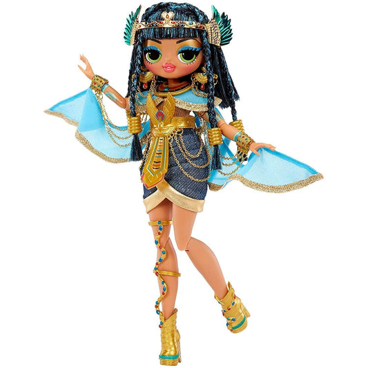 L.O.L. Surprise! OMG Fierce Cleopatra doll, poseable figure for dynamic posing.