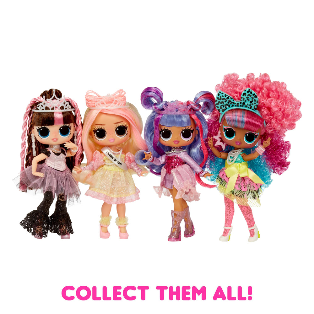 L.O.L. Surprise Tweens Billie hairbrush supports grooming and styling sessions.
