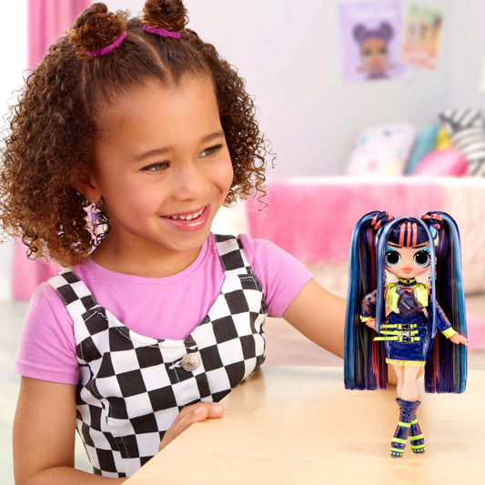 L.O.L. Surprise Victory doll hair and outfit for creative dress-up.