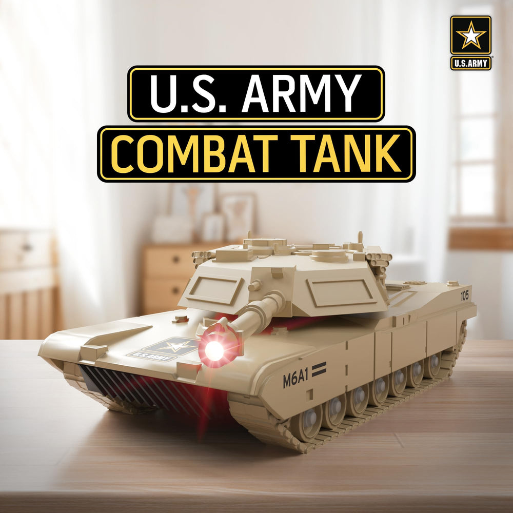 Lollipop Army Tank turret rotates 360 degrees for dynamic play